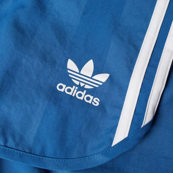 NWT adidas Originals Core Blue Retro Football Shorts XL | Vintage-Inspired, Rare - Picture 4 of 7